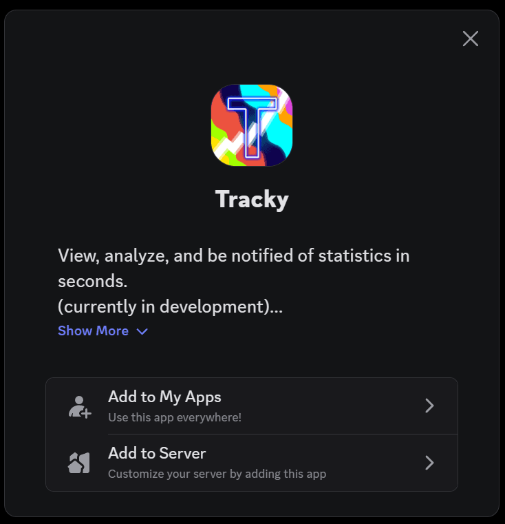 Add to My Apps or Server